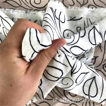 Jacquard de rayon impresso com papel alumínio